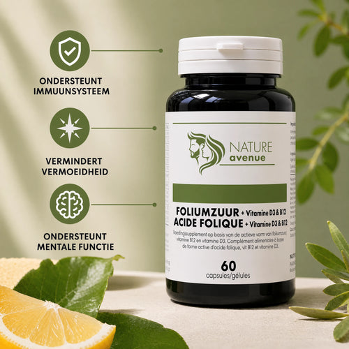 Folic Acid, Vitamin B12 & Vitamin D3